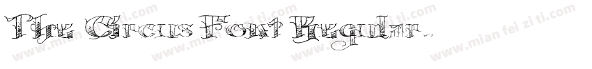 The Circus Font Regular字体转换